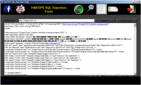 HAKOPS інструменти SQL-інєкцій