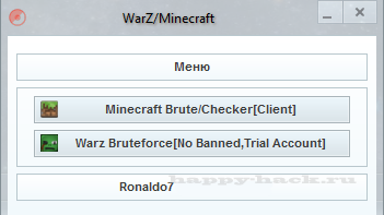 Minecraft/Warz Bruteforce/Checker by Ranaldo7